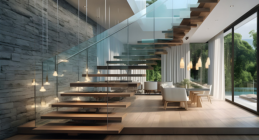 Glass Stair Railing